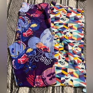 2pc Lularoe Disney leggings - TC & TC2